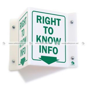 2-sided V-shape projection sign