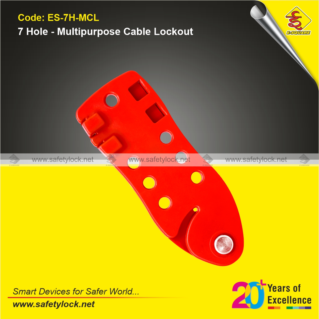 7 hole multipurpose cable lockout device