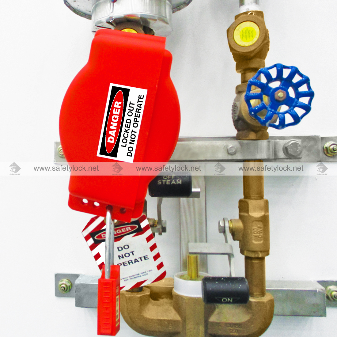 adjustable gate valve lockout device installation