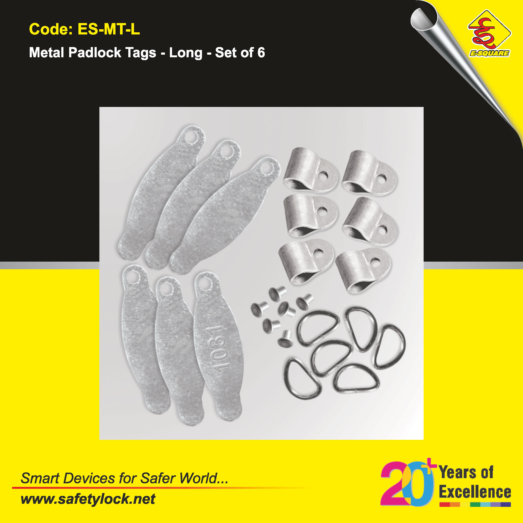 aluminium metal id tags for lock