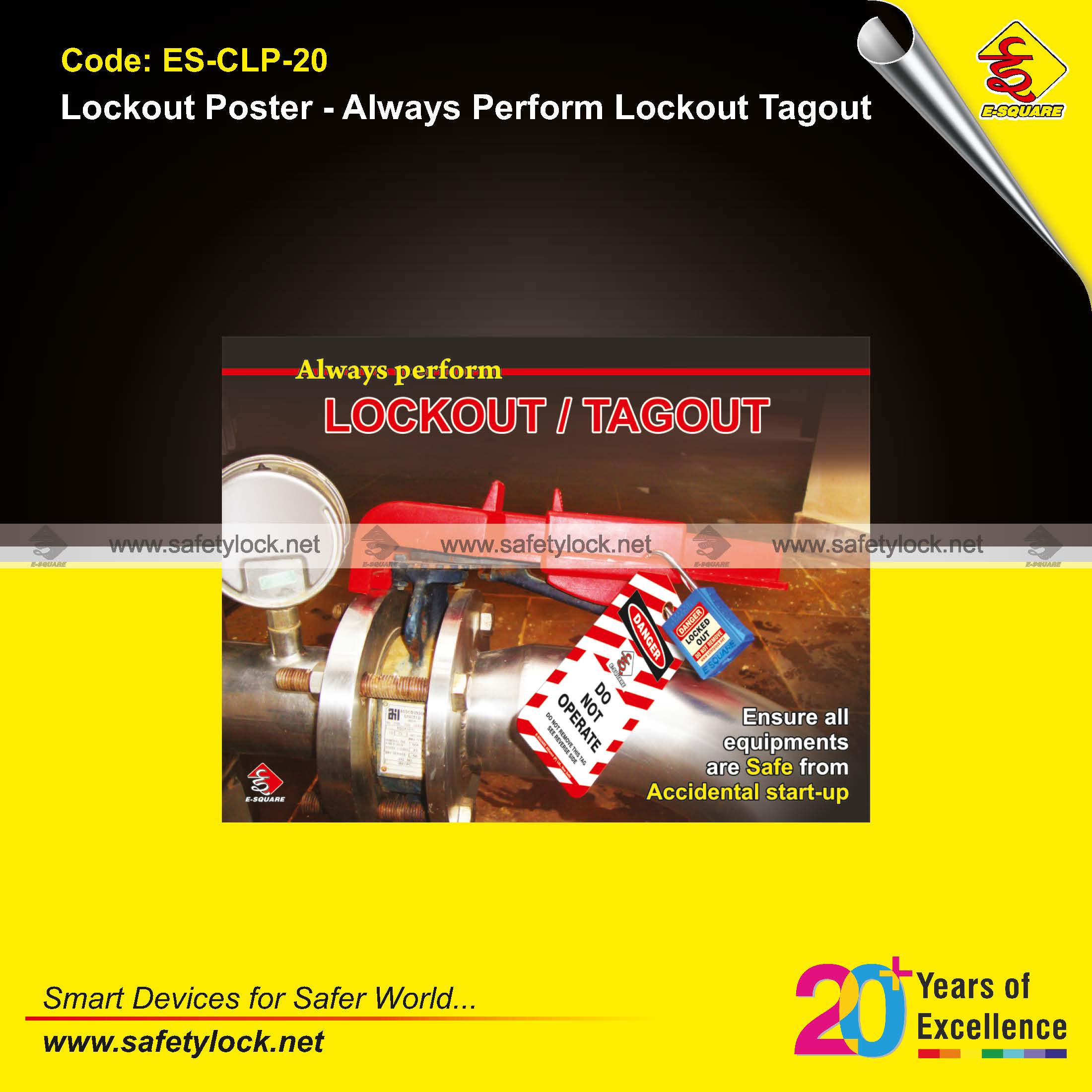 always perform lockout tagout poster