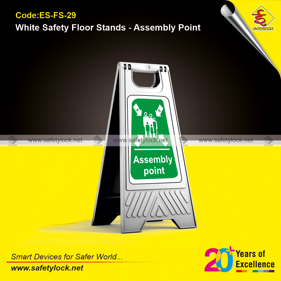 assembly point portable floor stand