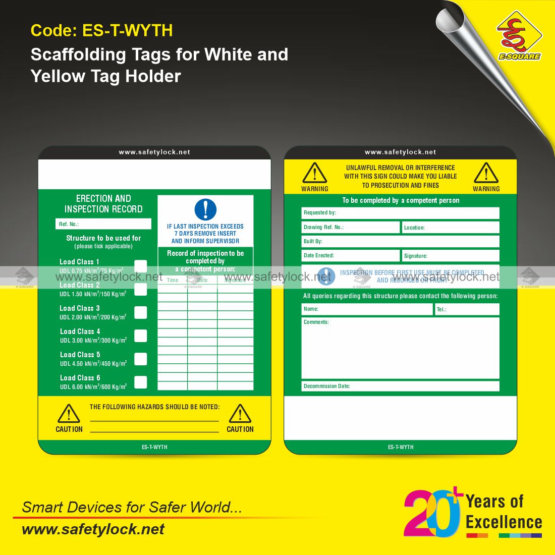 big size scaffolding tags supplier