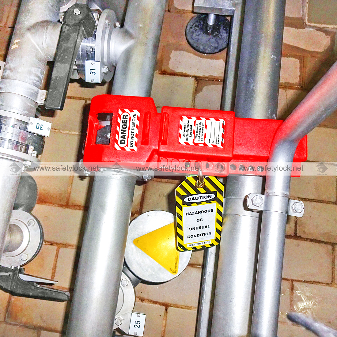 butterfly valve lockout