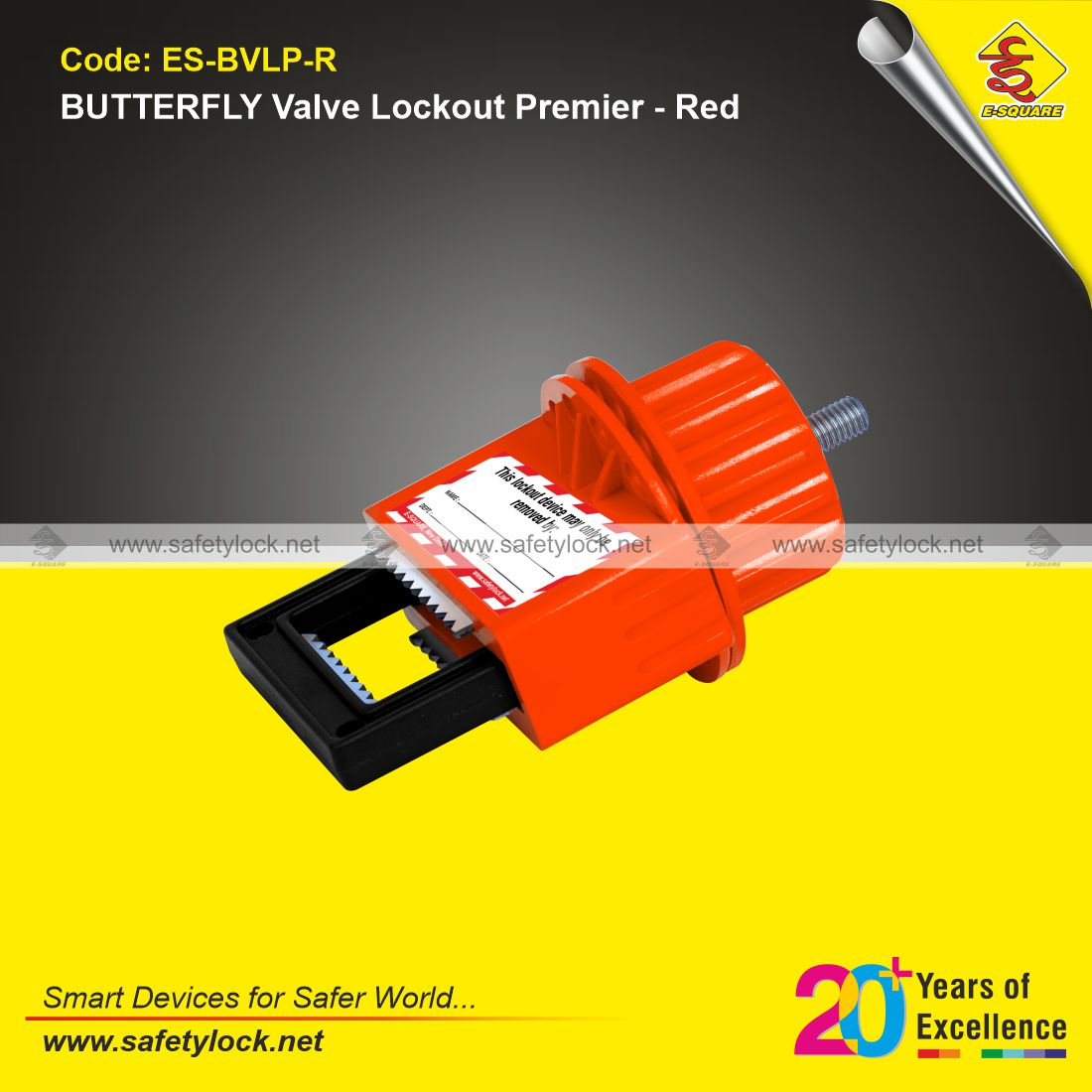 butterfly valve lockout premier by E-Square