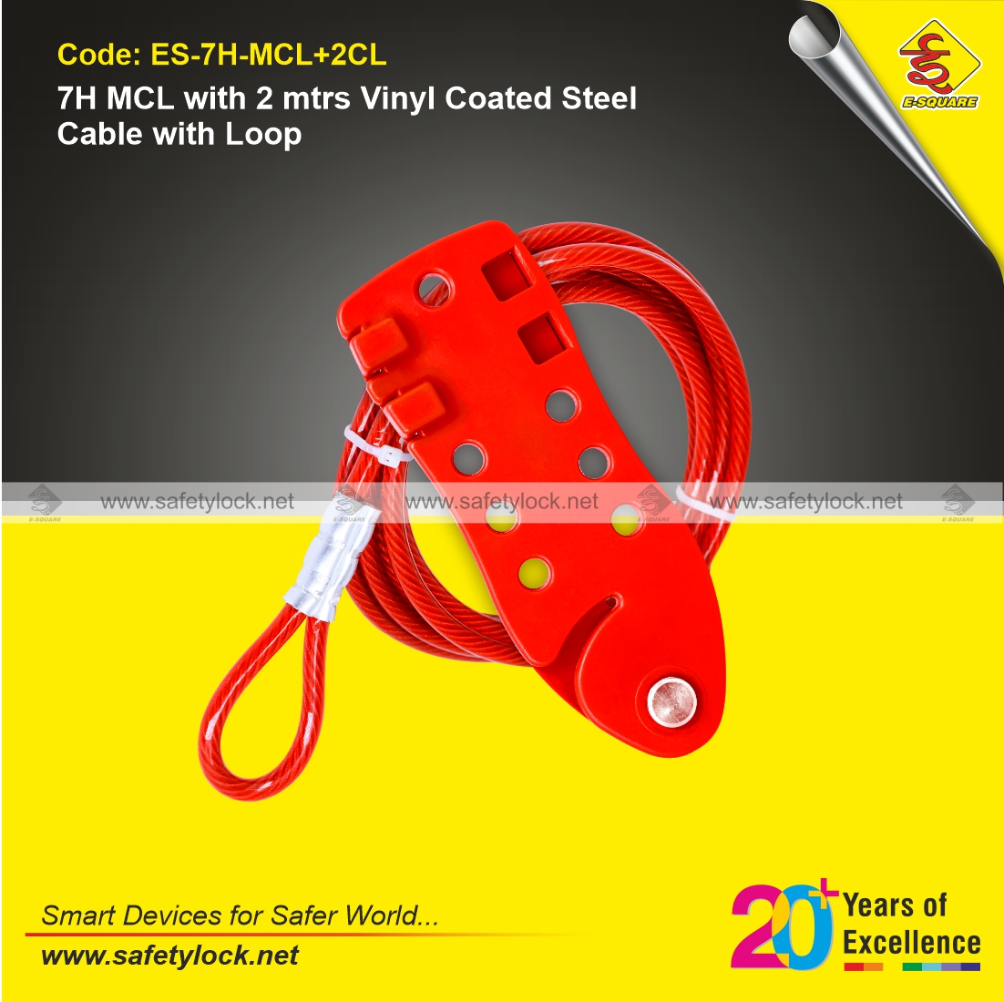 7 hole multi purpose cable lockout device