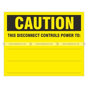 caution lockout safety sign
