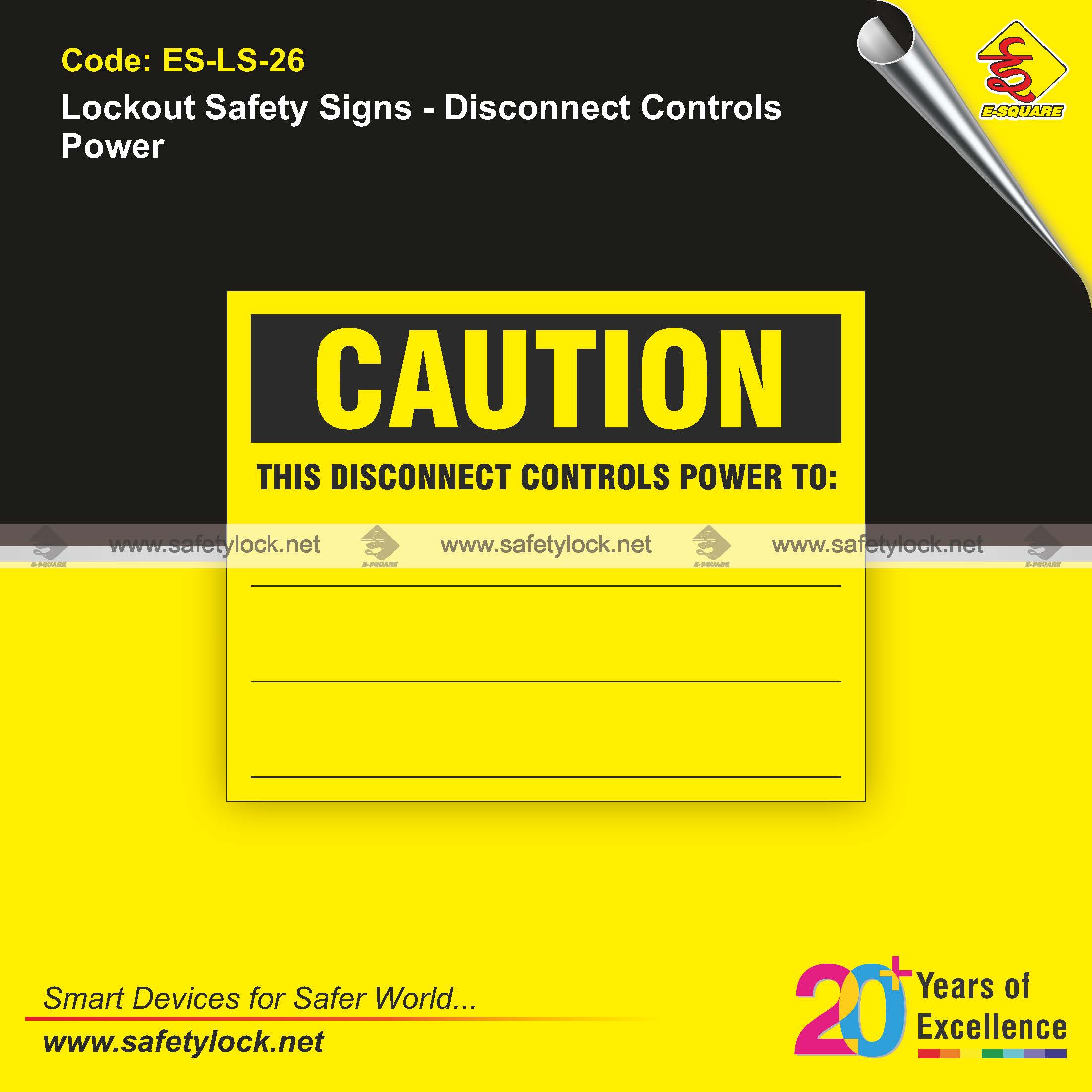 caution LOTO safety sign