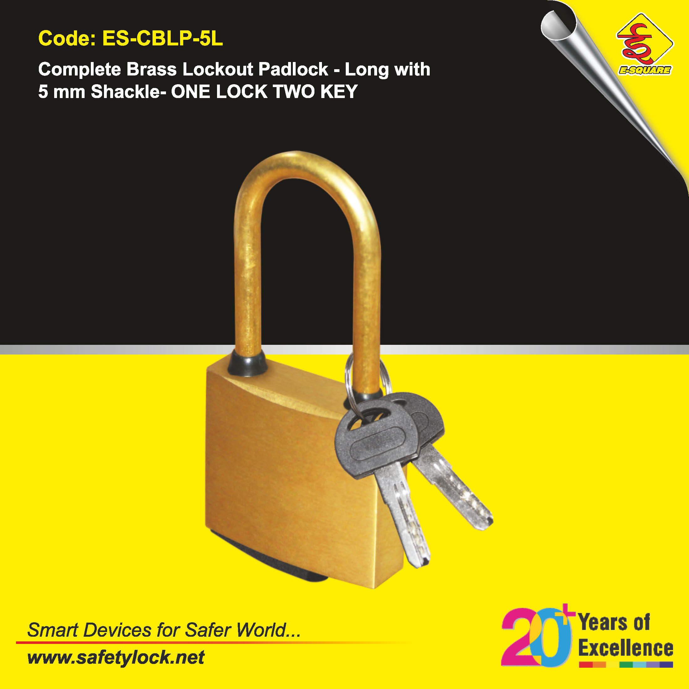 complete brass padlock