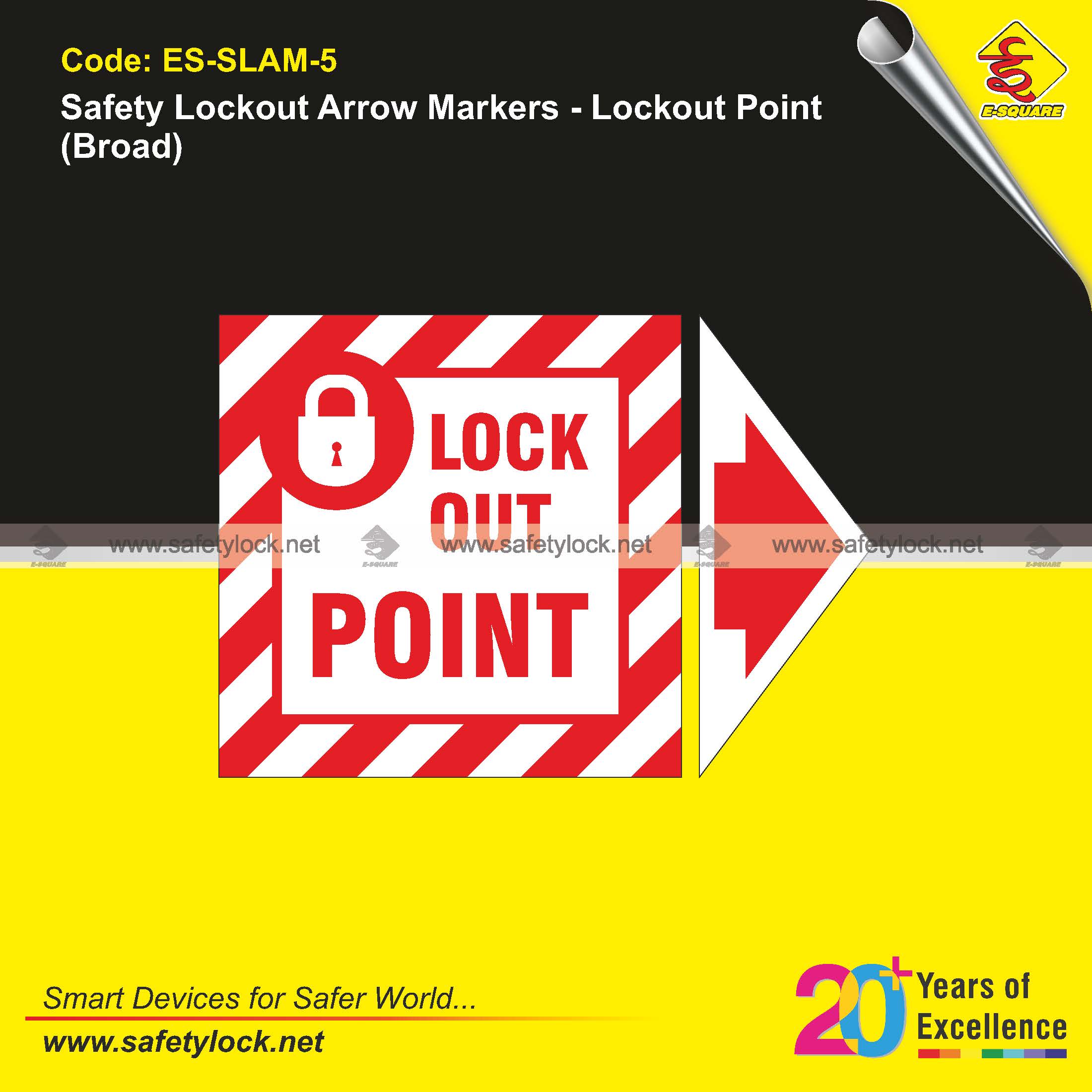 customised safety arrow markers