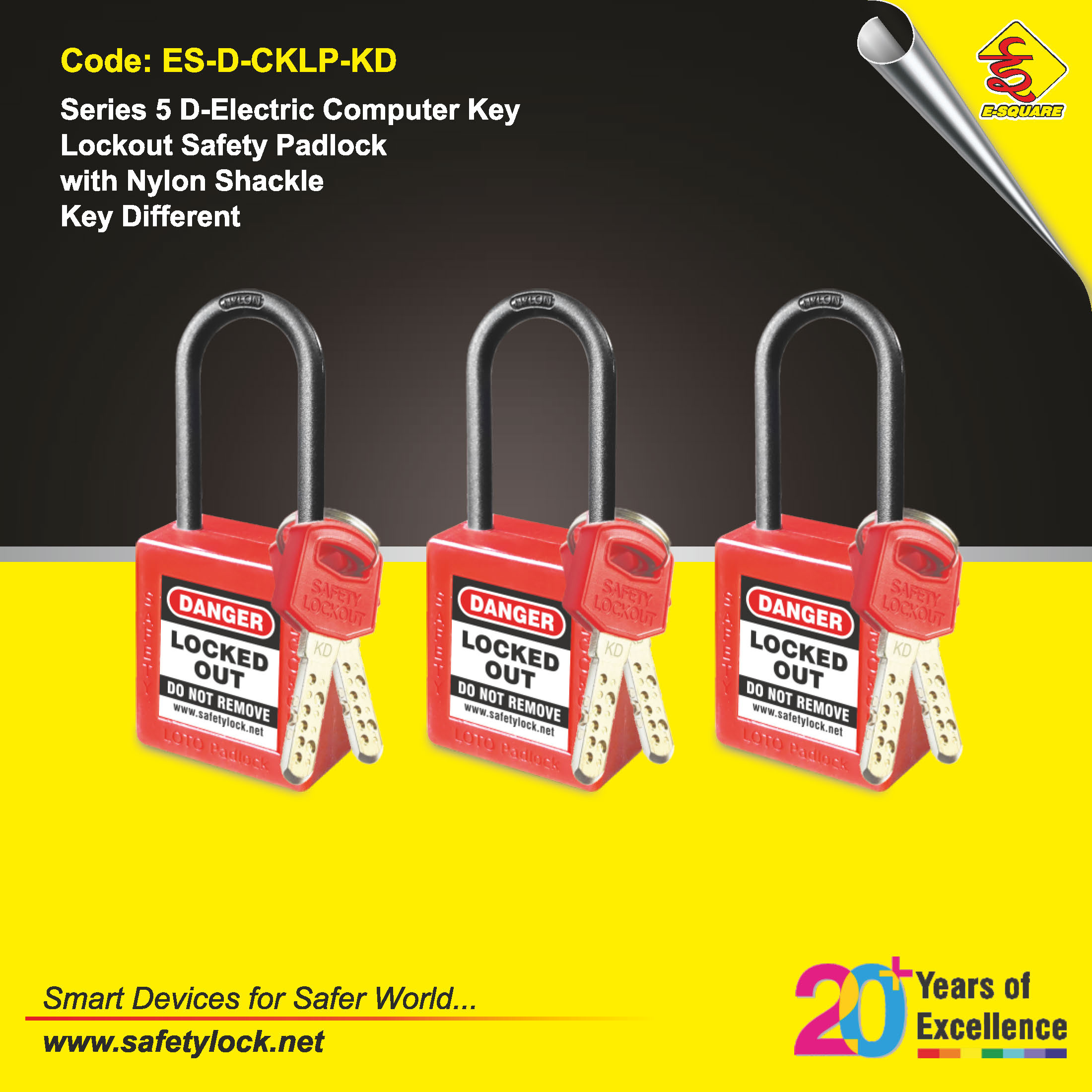 de-electric computer key lockout padlock