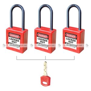 di-electric computer key lockout padlock