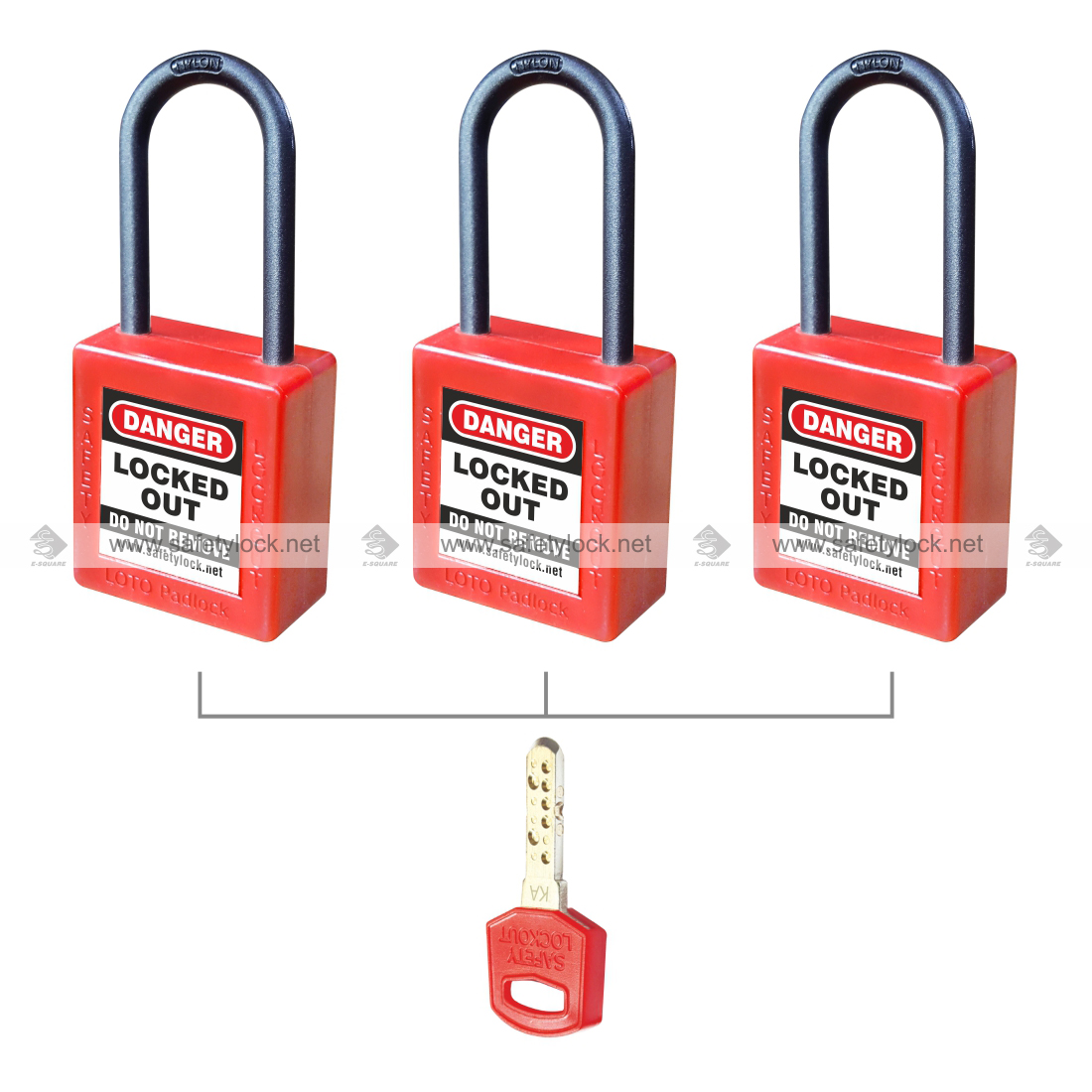 di-electric computer key lockout padlock
