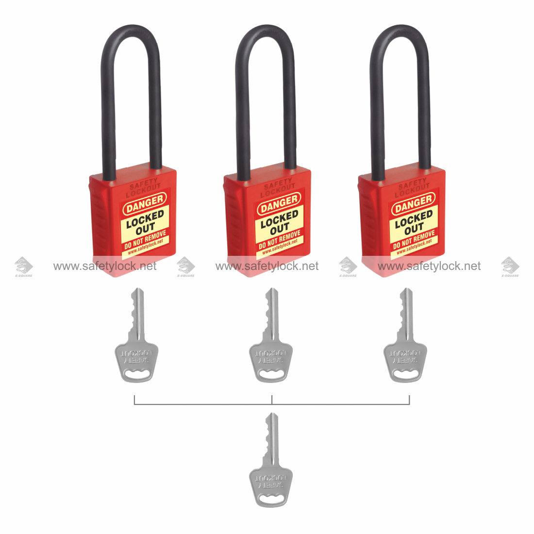 di-electric lockout tagout padlock