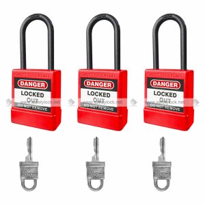 E-Square lockout padlock for energy isolation