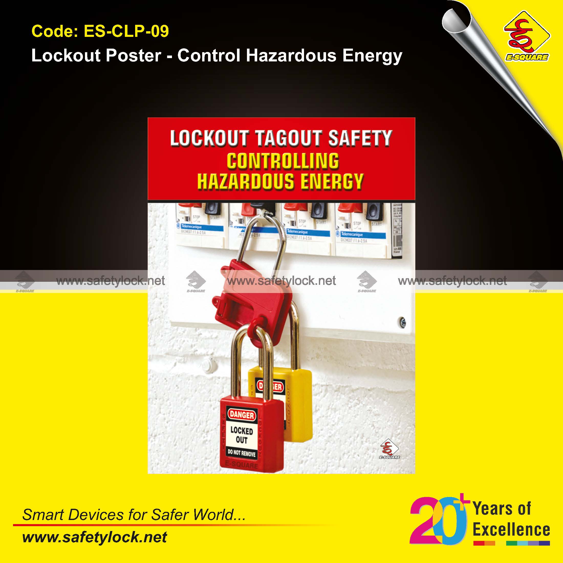 E-Square lockout safety posters