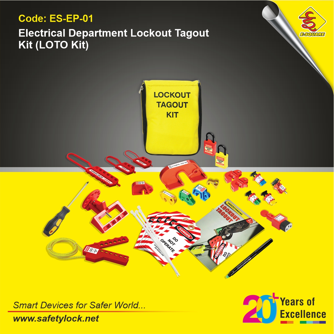 E-Square LOTO electrician pouch