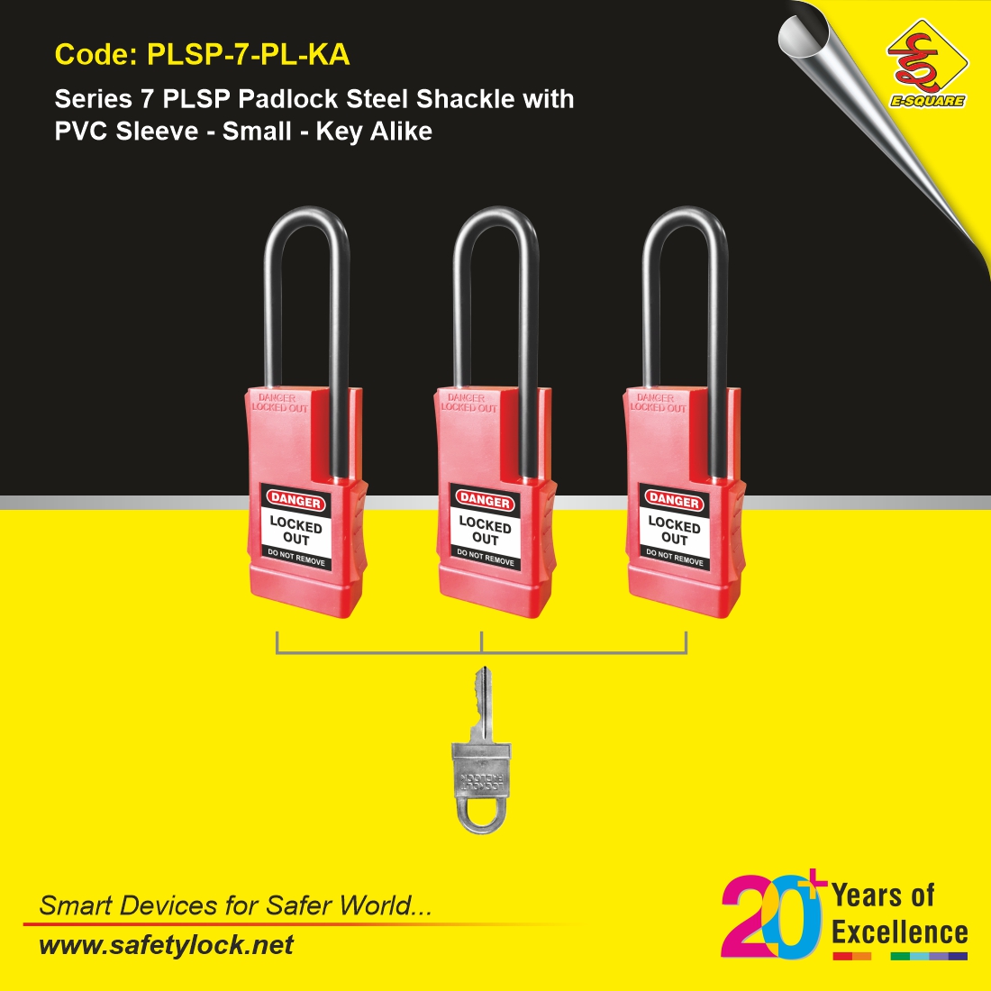 E-Square LOTO padlock manufacturer