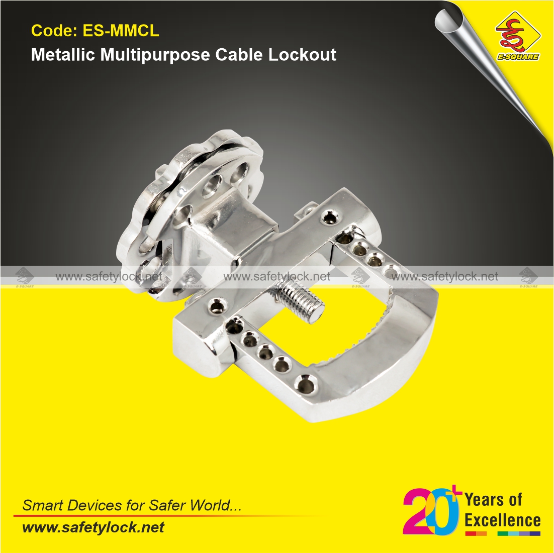 E-Square metallic multipurpose cable lockout