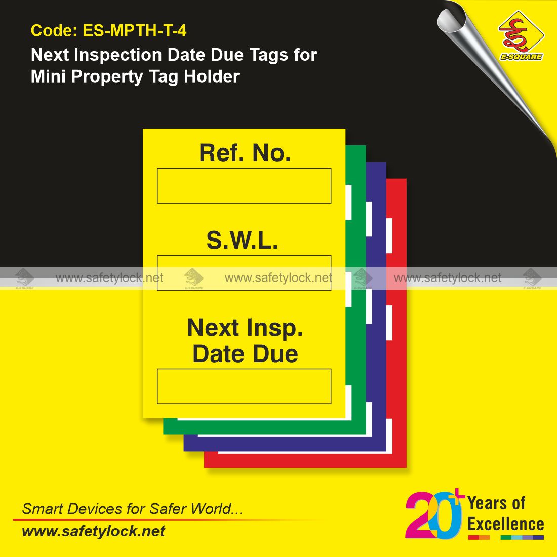 E-Square mini property scaffolding tags