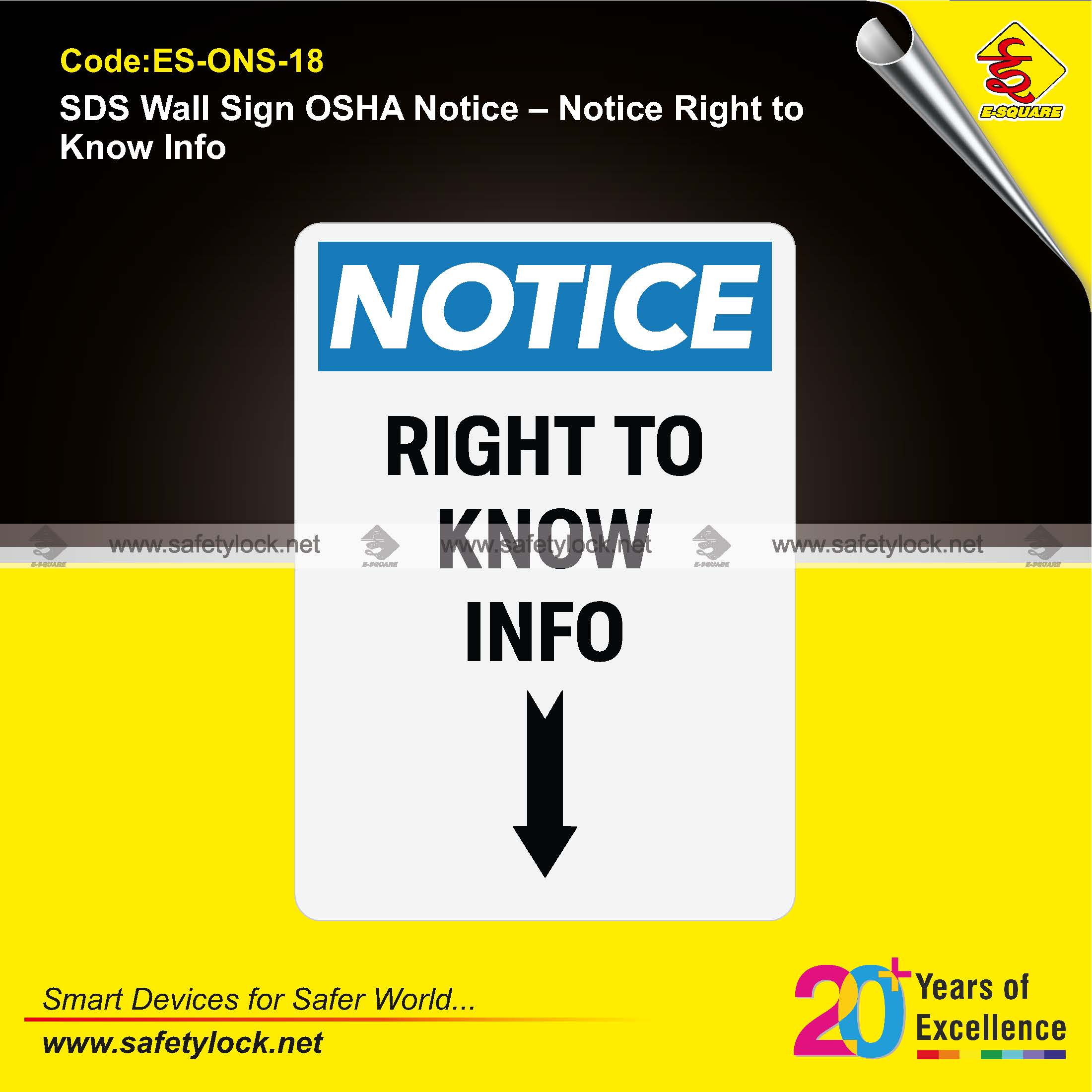 E-Square OSHA notice signs