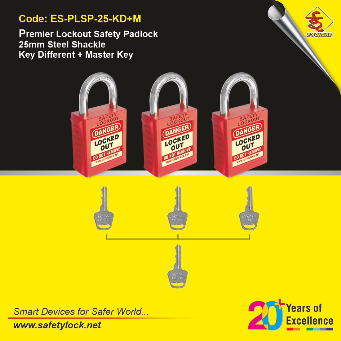 E-Square safety padlock