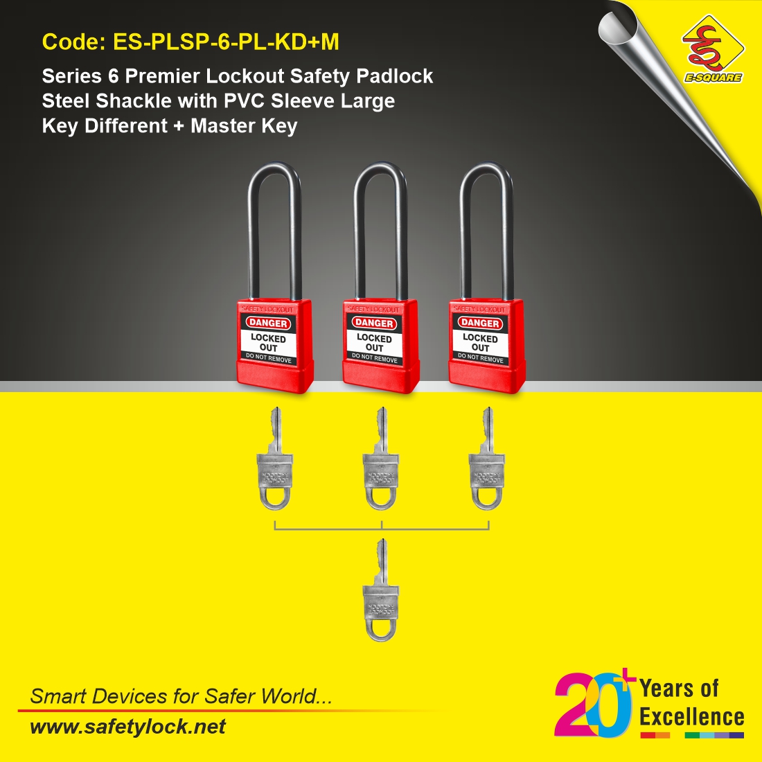E-Square safety padlocks