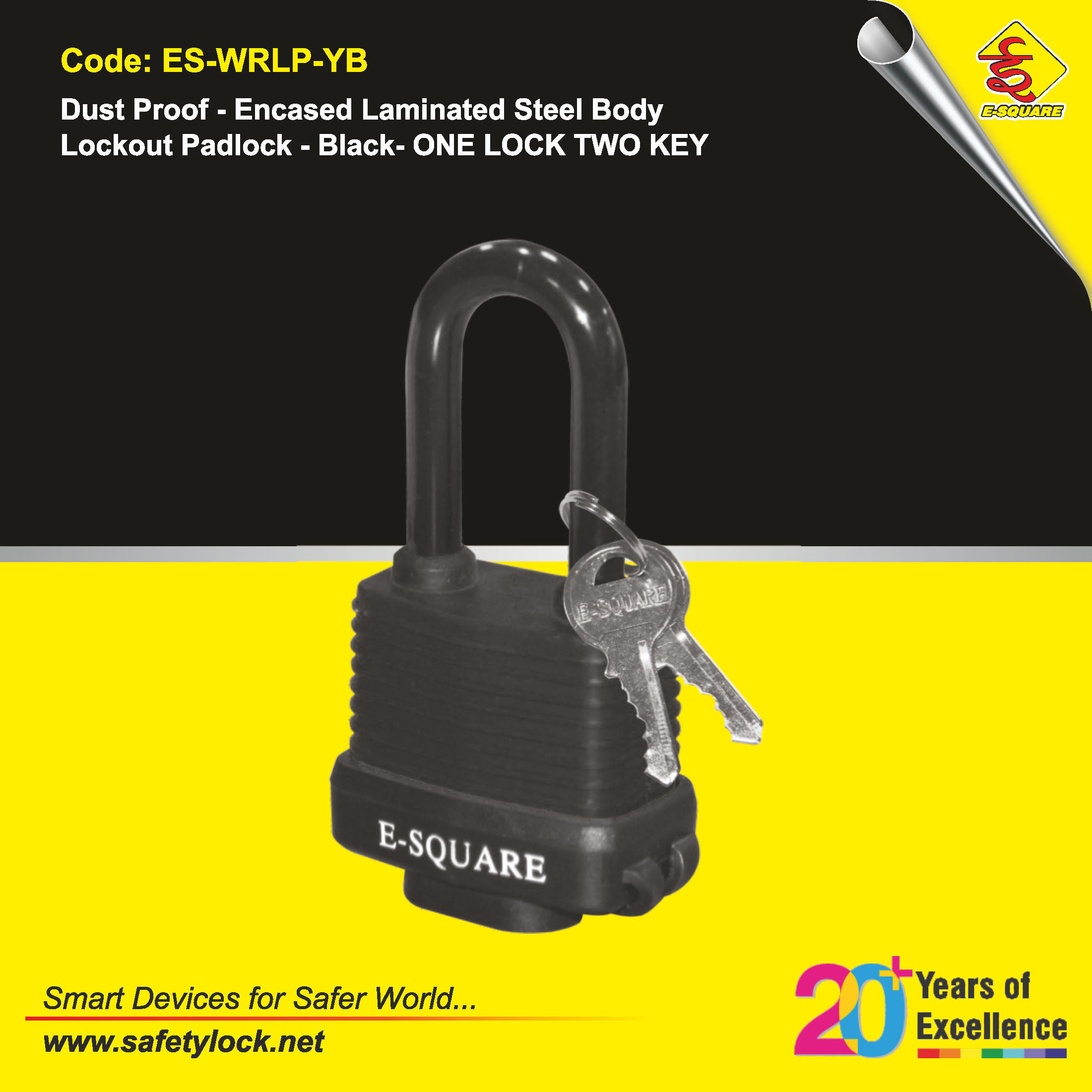 E-Square weather proof padlock