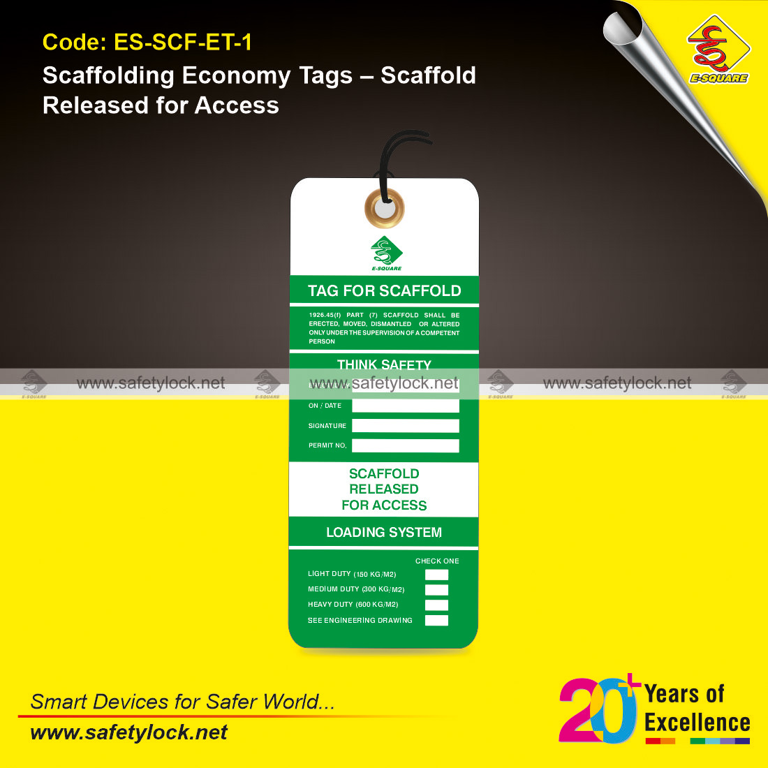 economy scaffolding tags manufacturer