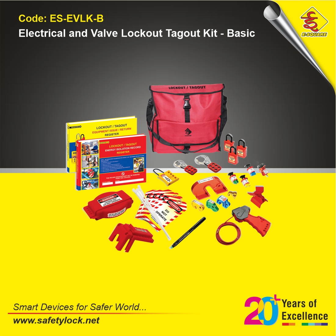electrical and valve LOTO kit for safety