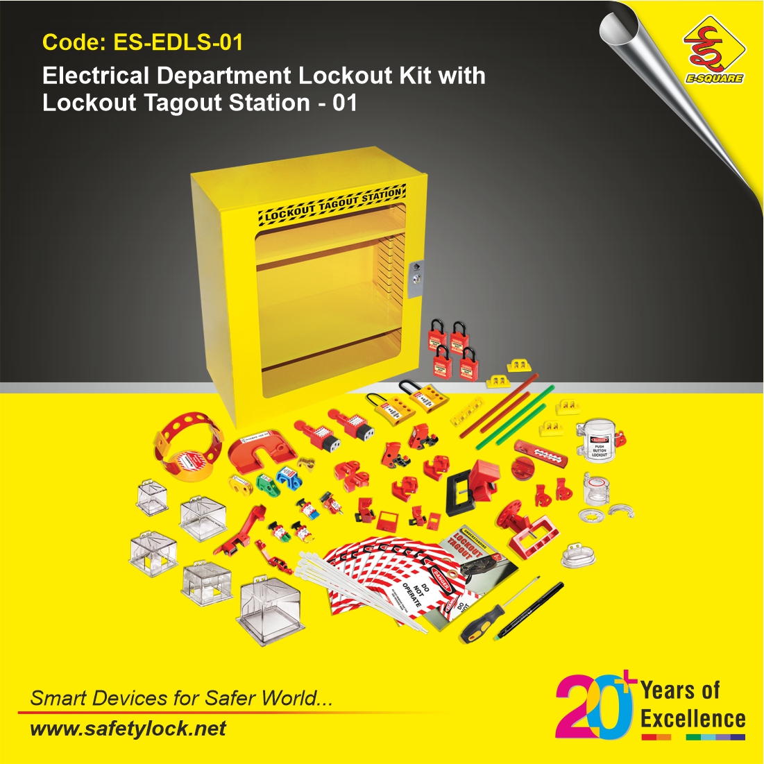 electrical department kit with lockout station