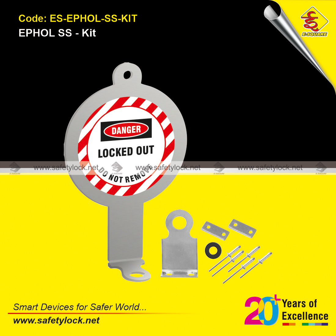 electrical panel hole lockout stainless steel kit