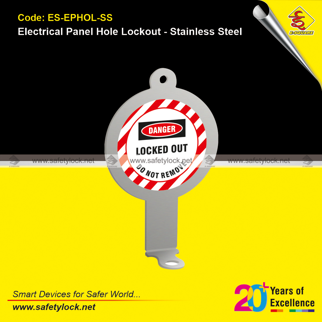 electrical panel hole lockout stainless steel