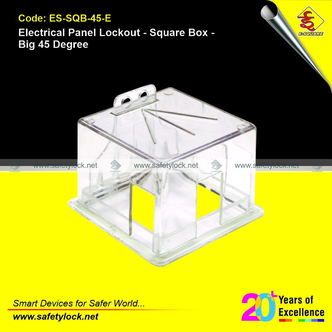 electrical panel lockout square box 45 degree