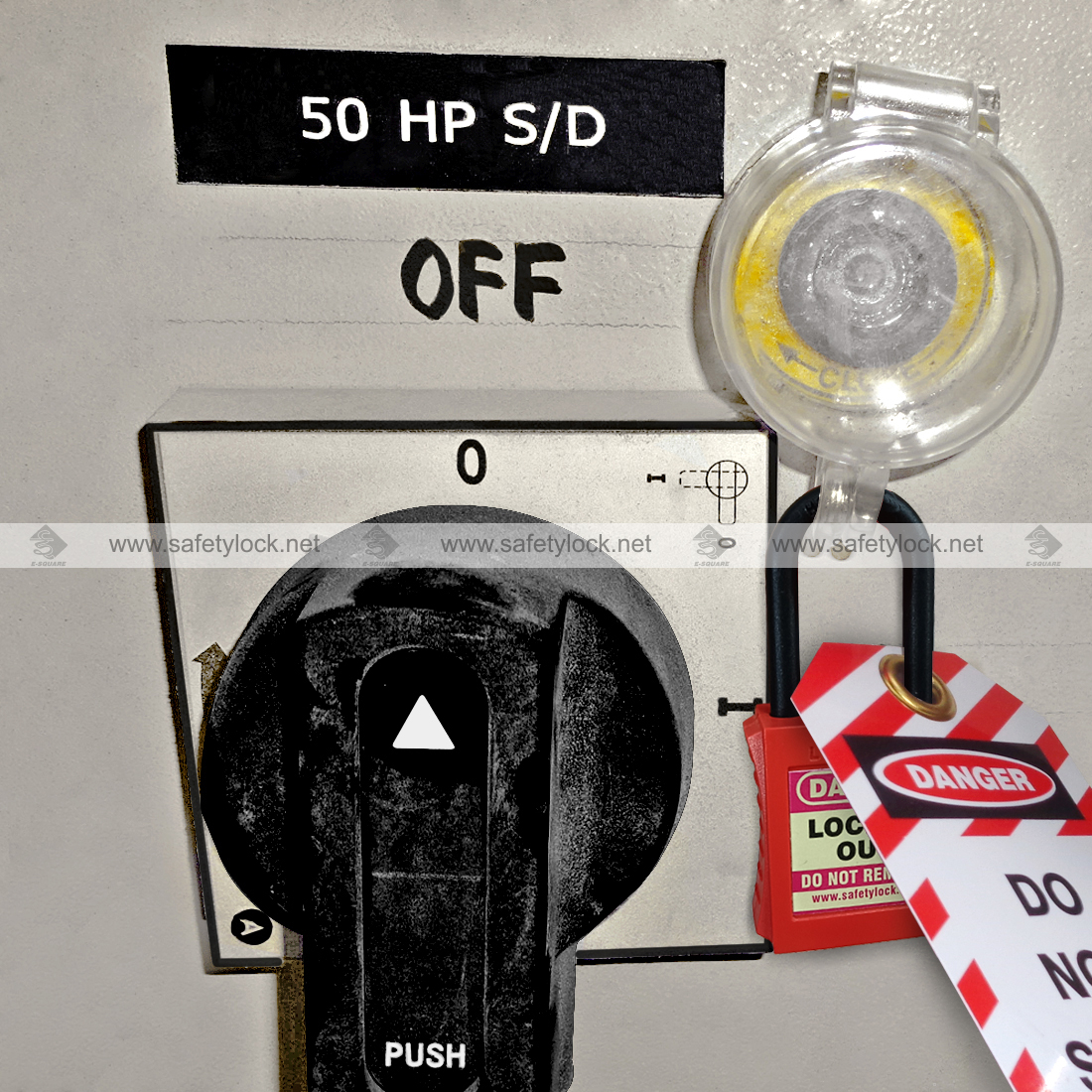 electrical panel switch cover lockout tagout