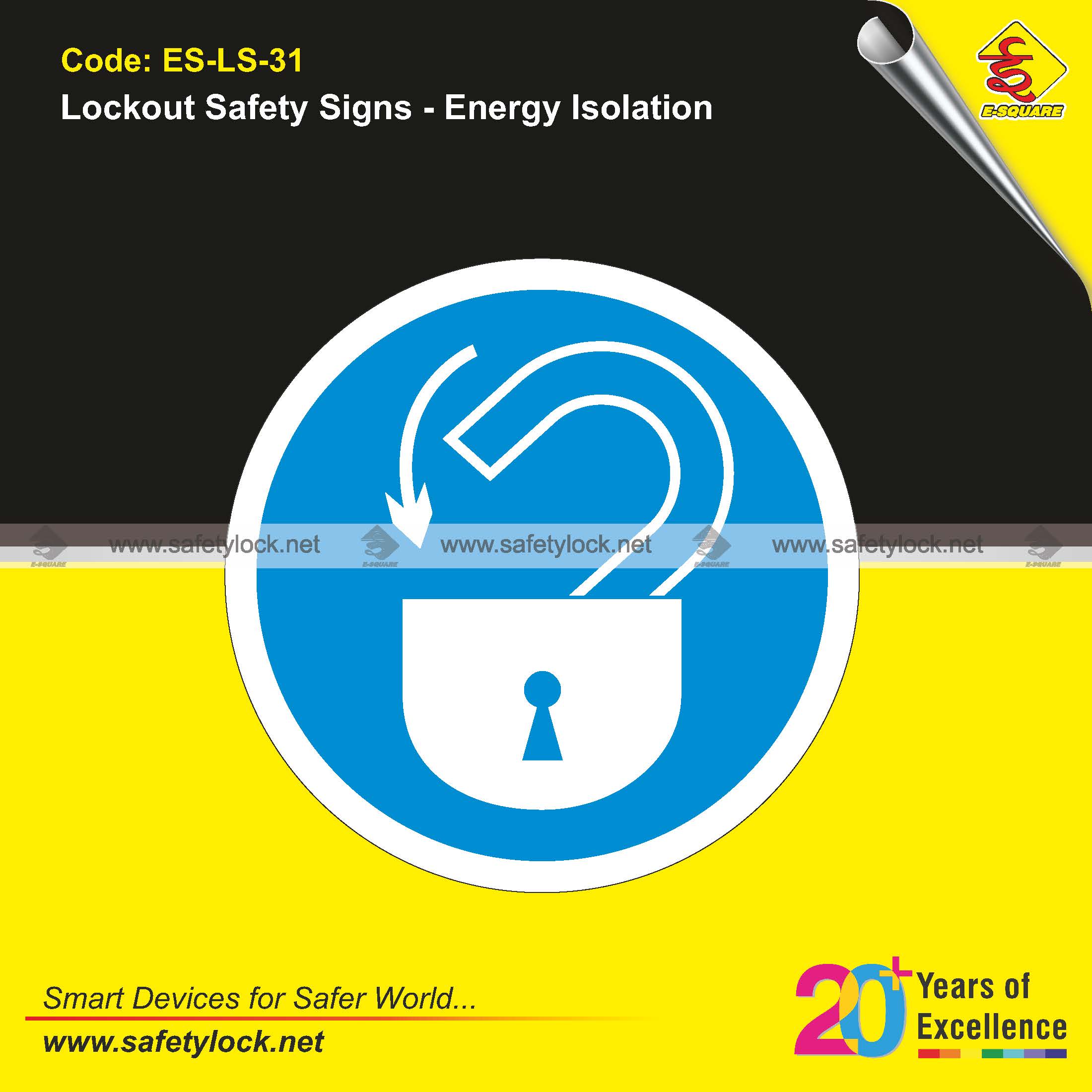 energy isolation lockout safety signs