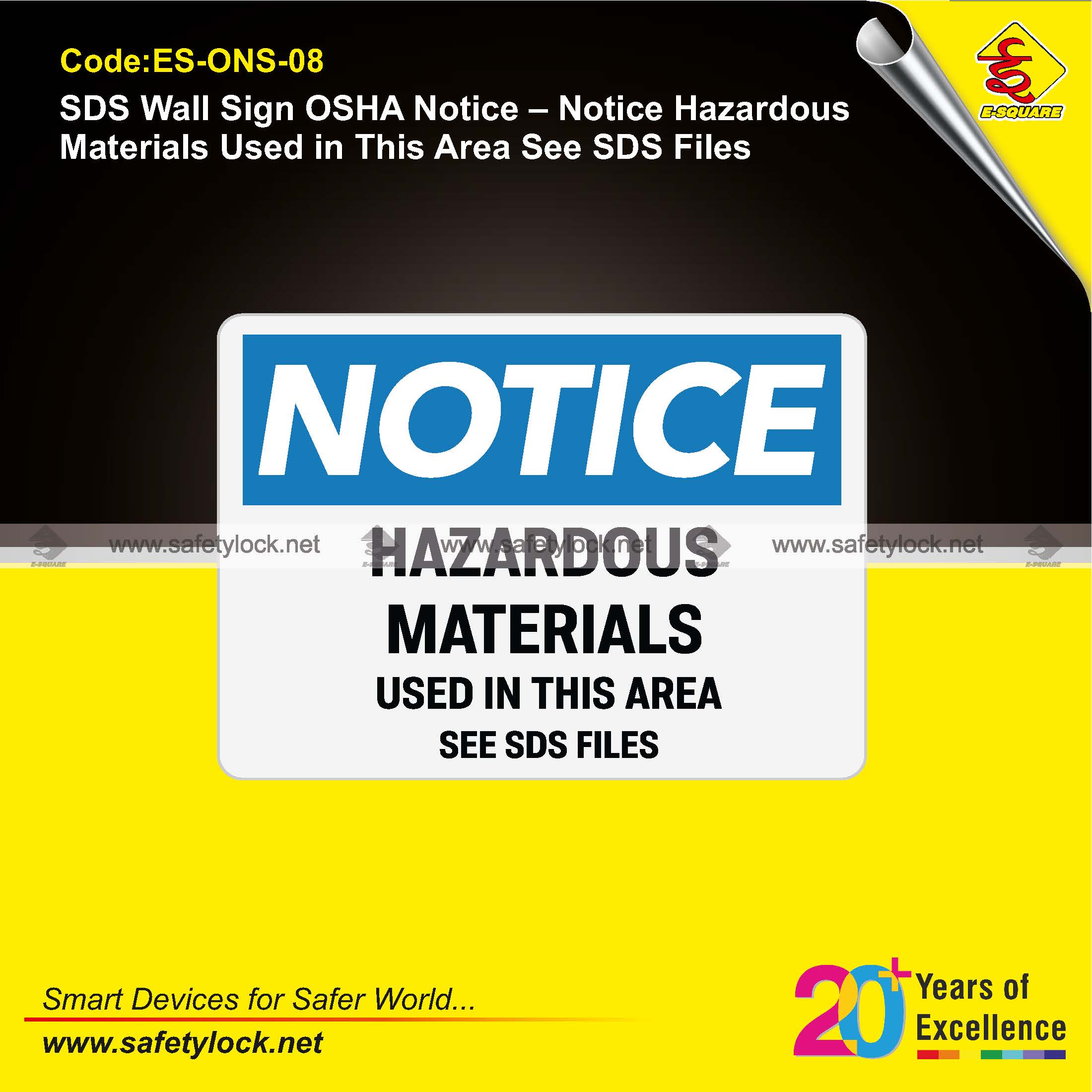 hazmat message on OSHA notice signs