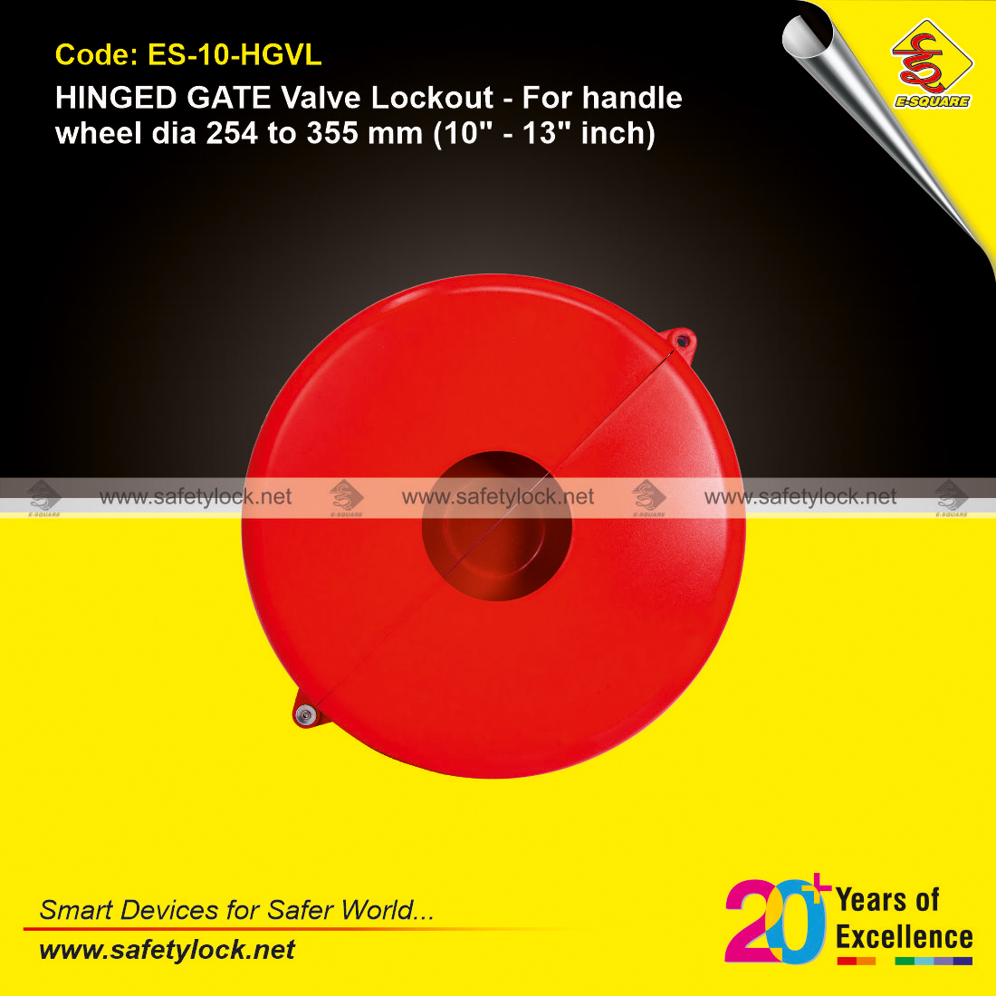 hinged gate valve lockout large size
