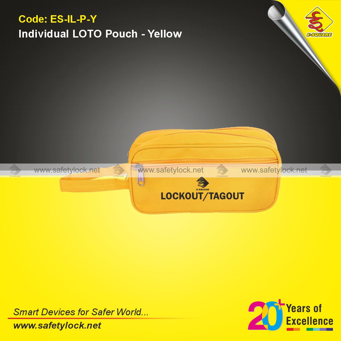 individual lockout pouch yellow