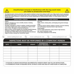 inspection tags for large property tag holder