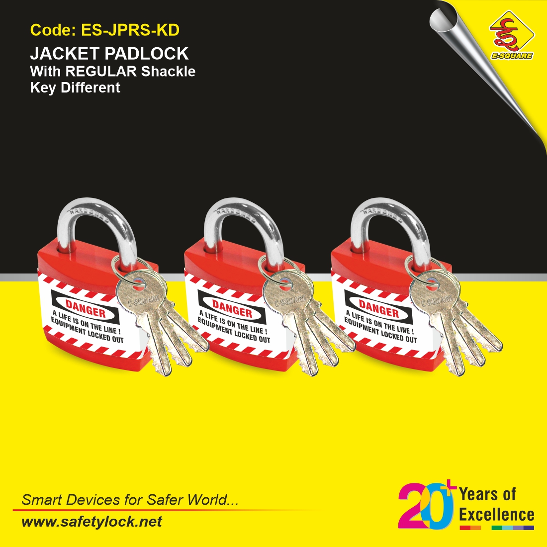 jacket padlock with small shackle