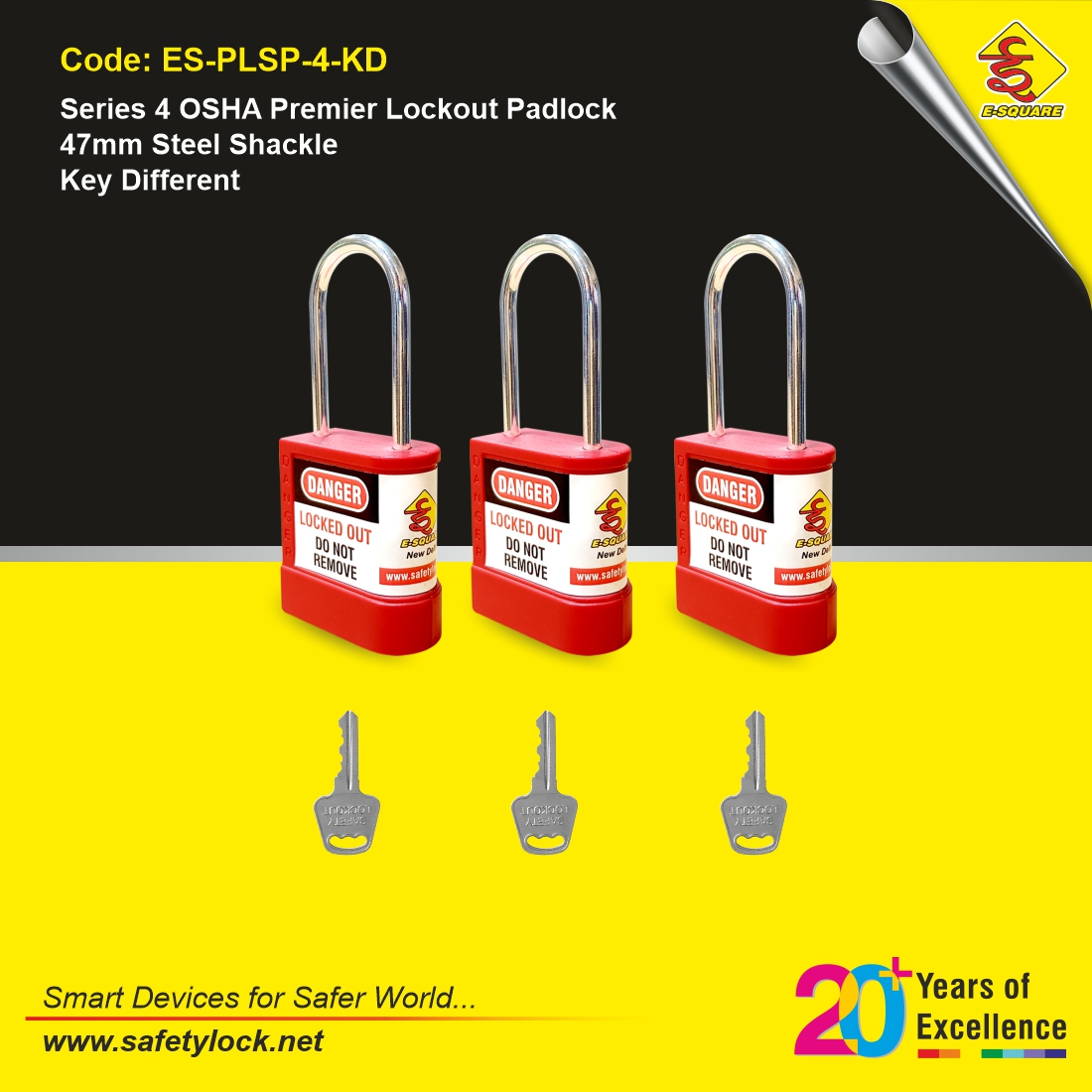 key different series 4 lockout padlock
