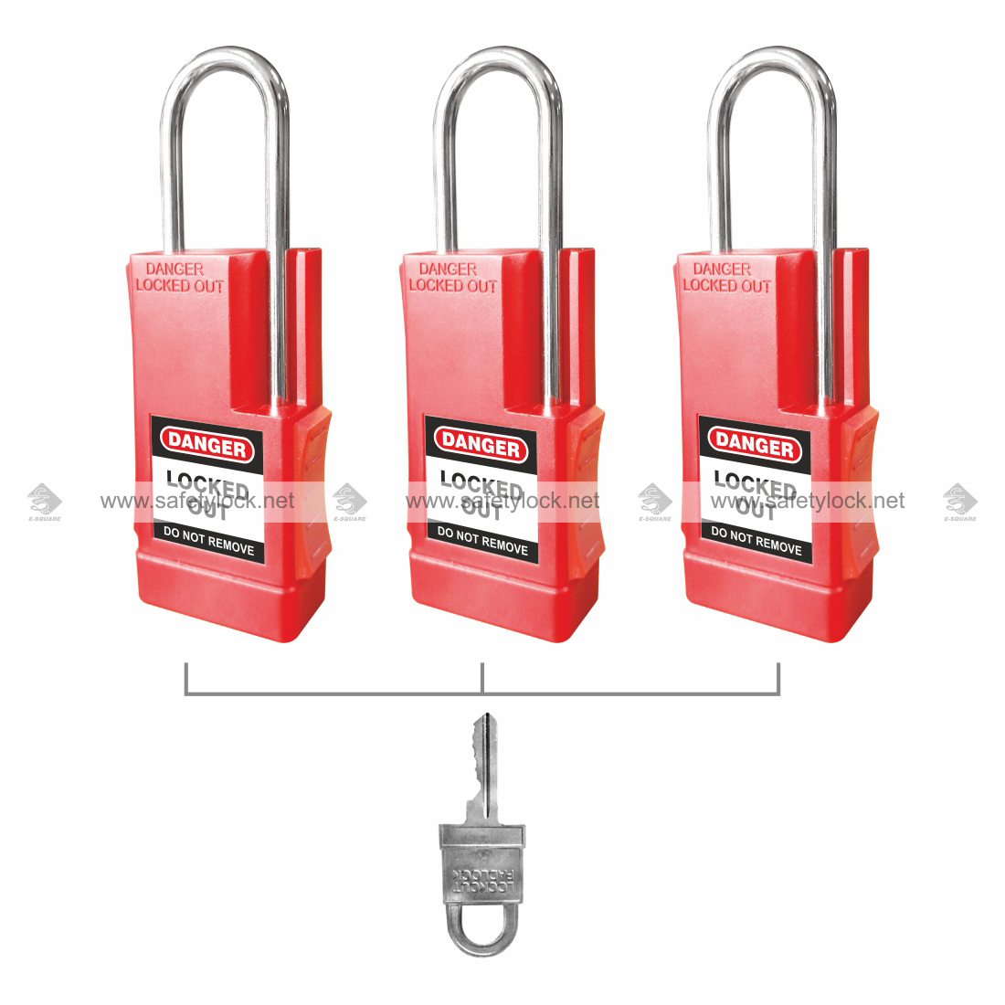 keyed alike lockout padlock