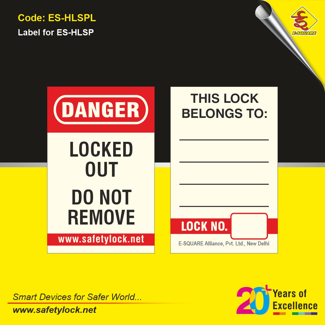 label for handy lockout padlock