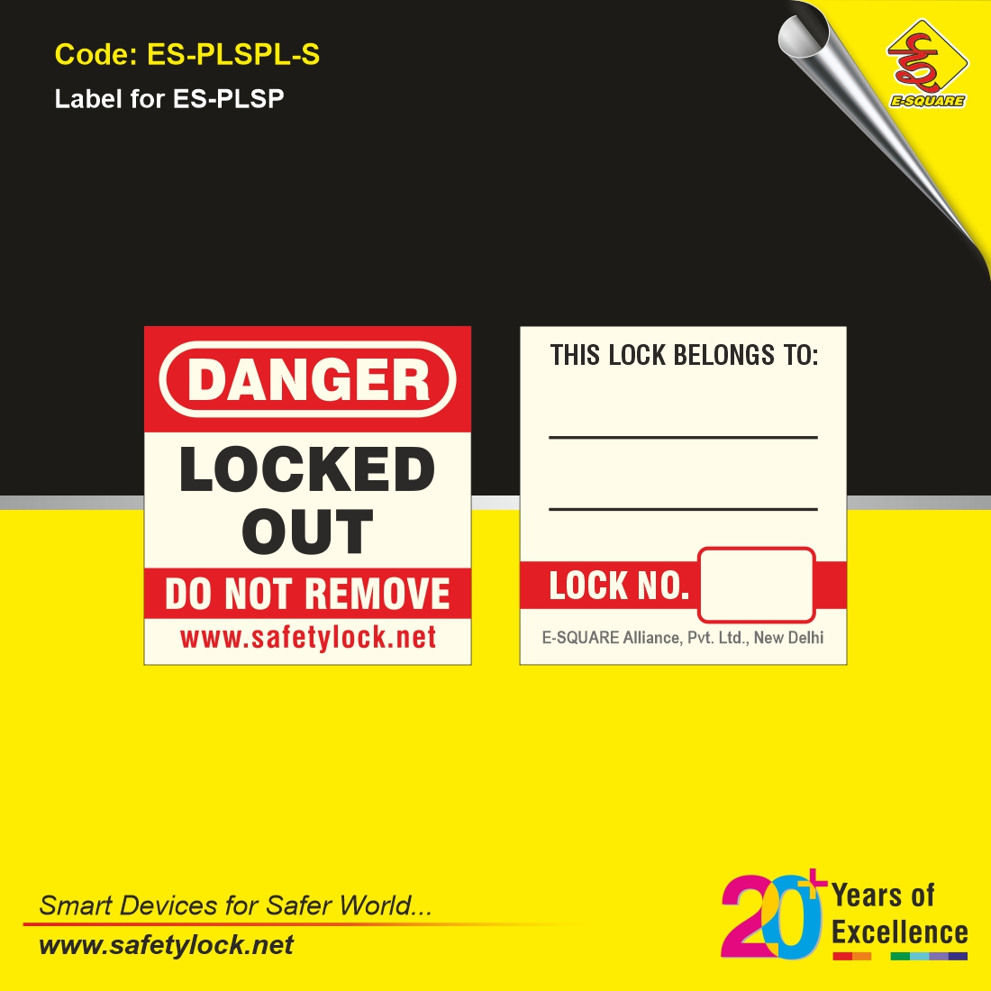 label for PLSP padlock