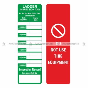 ladder inspection tag - do not use this equipment
