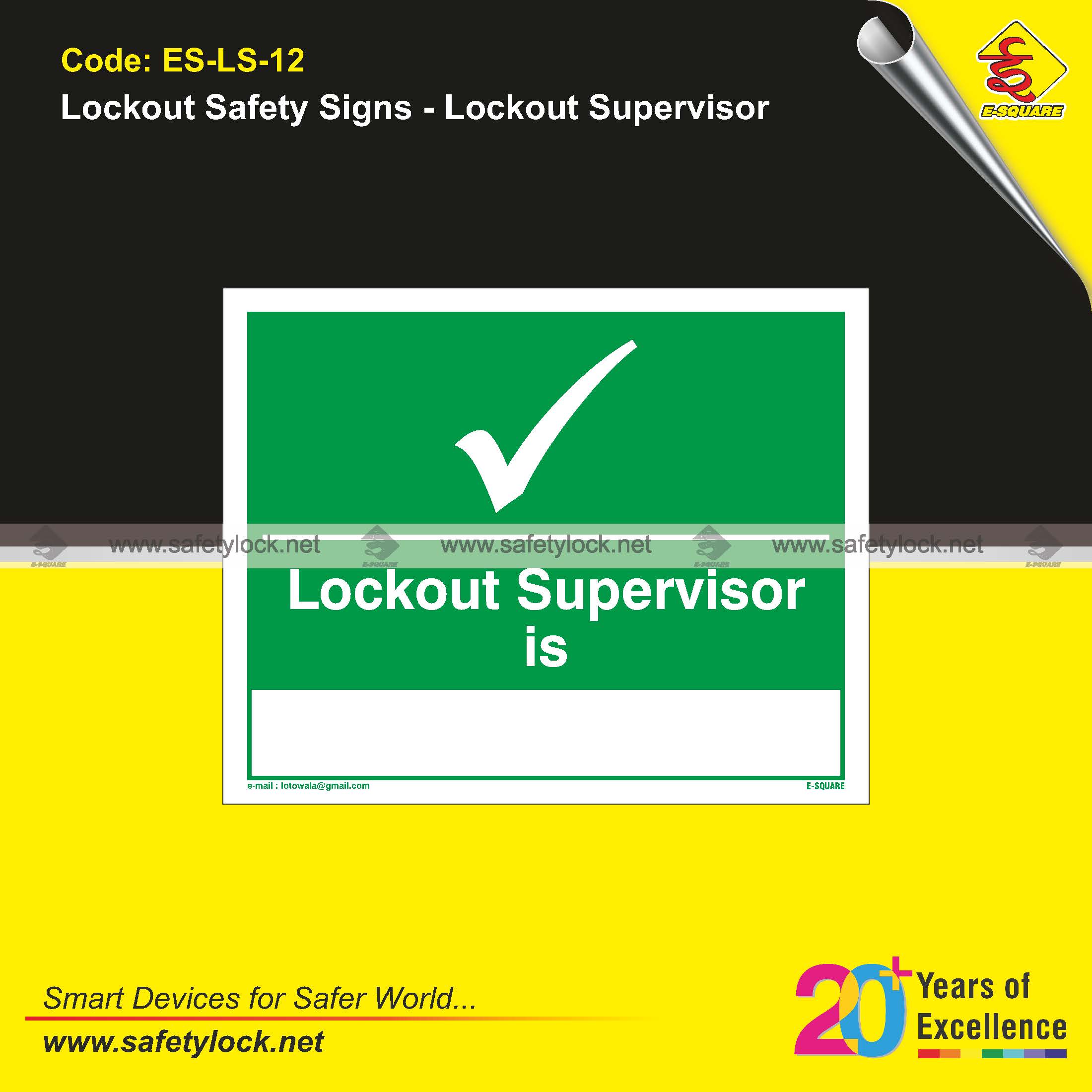 laminated lockout safety signs