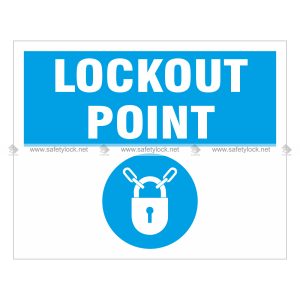 laminated vinyl lockout safety signs