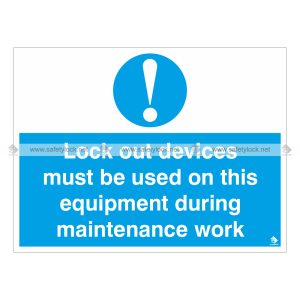 large lockout wall signs