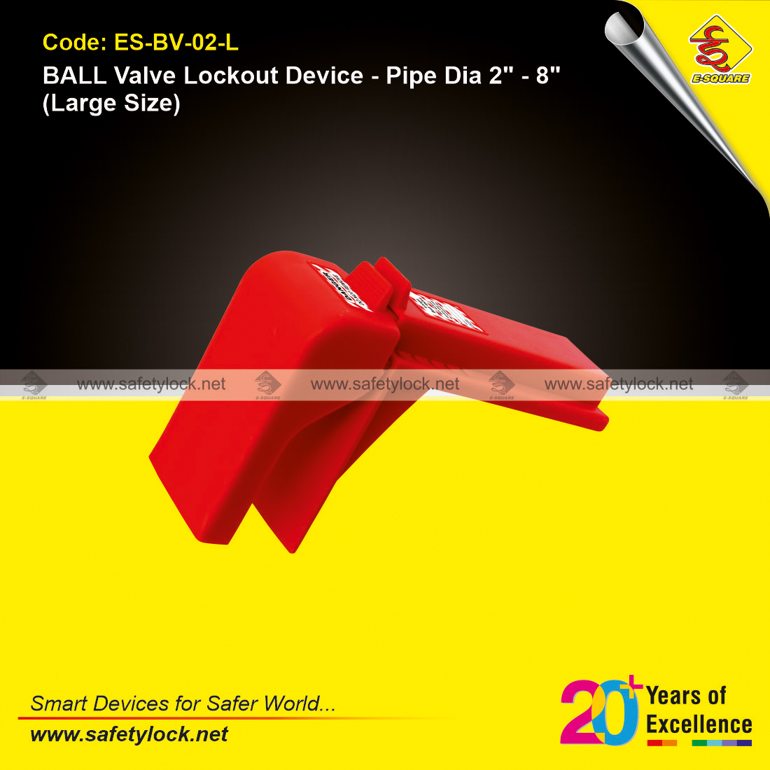 large size ball valve lockout